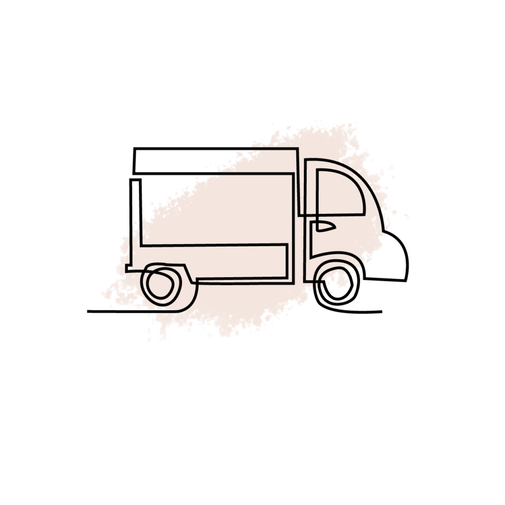 Illustration camion de livraison